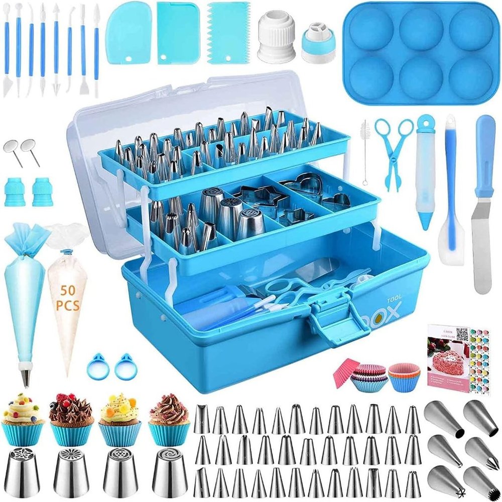 Professional Cake Decorating Tools Supplies Baking 236 Accessories (1KitAnyColor